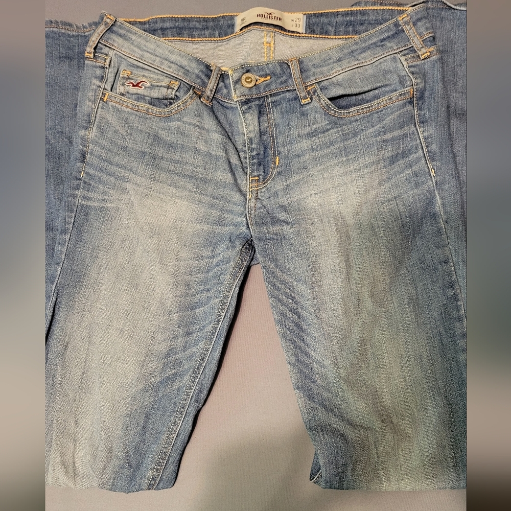 Hollister Womens Straight Leg Jeans